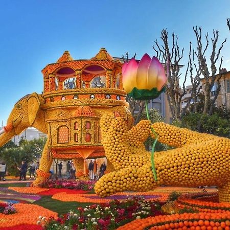 Menton Studio Face Au Jardin Bioves Fetes Des Citrons 3Min De La Mer Apartment Luaran gambar